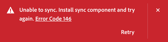 adobe creative cloud install error 146